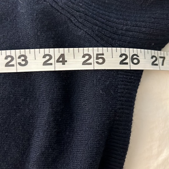💙Louise Orop,Italy, Rich Navy Asymmetrical Sweater Tunic, Sinfully Soft,EUC, XL - Picture 8 of 10